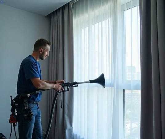 Professional commercial curtain cleaning process equipment Matty Curtain Cleaning burwood-vic
