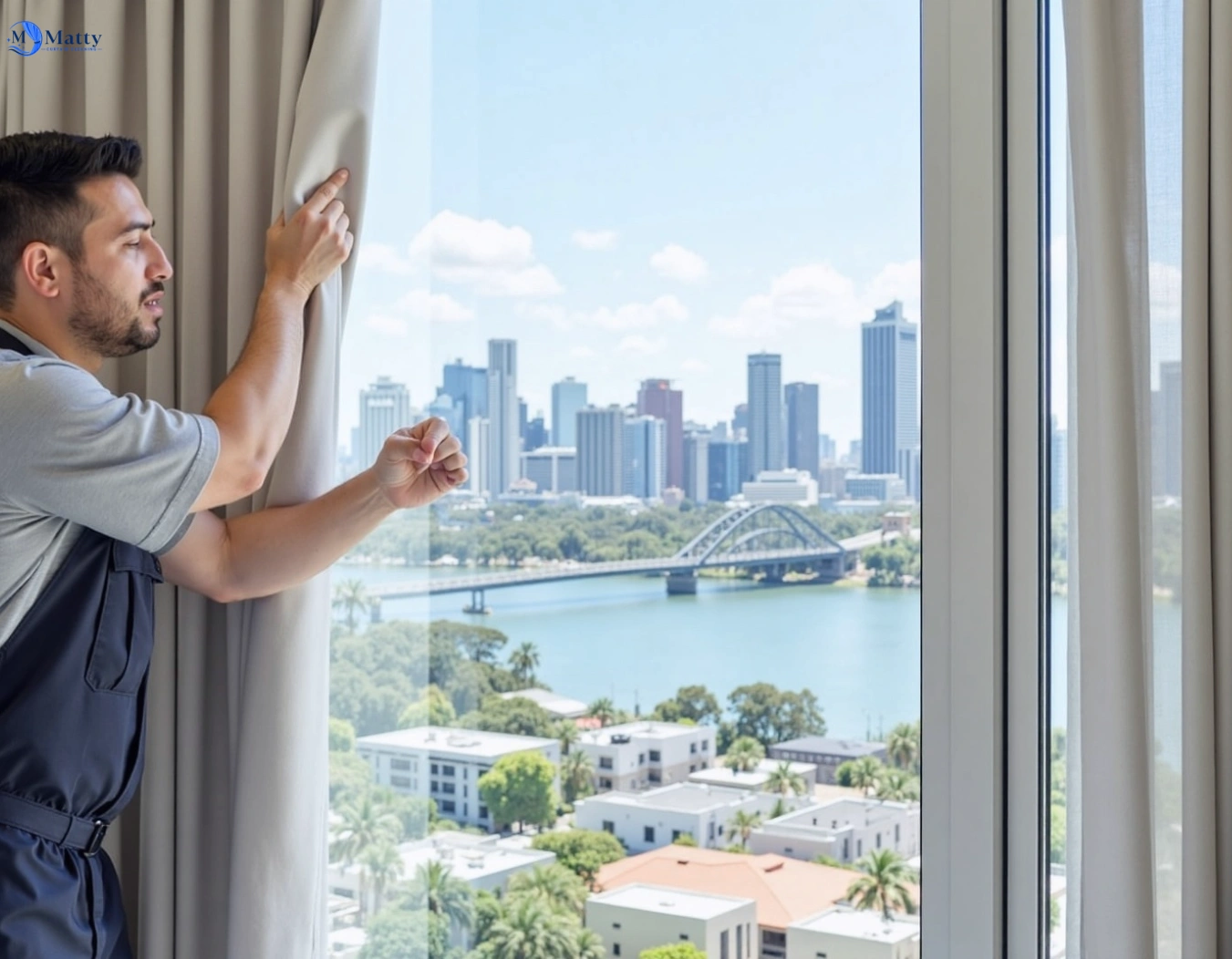 Professional curtain steam cleaning service burwood-vic QLD by Matty Curtain Cleaning